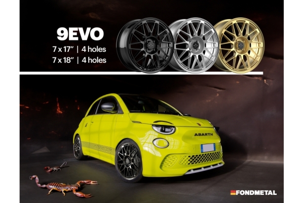 FONDMETAL 9EVO DISPONIBLE PARA EL NUEVO 500E ABARTH FONDMETAL 9EVO DISPONIBLE PARA EL NUEVO 500E ABARTH
